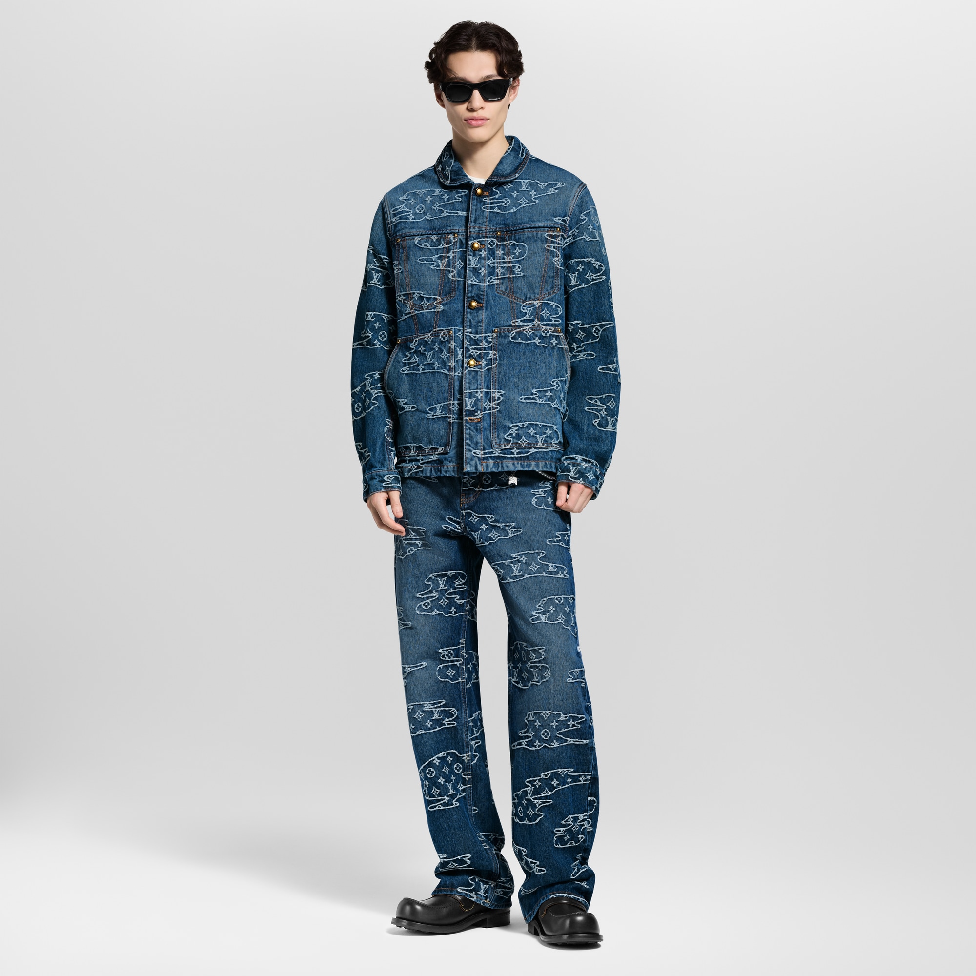 Monogram Denim Workwear Blouson - Men - Ready-to-Wear | LOUIS